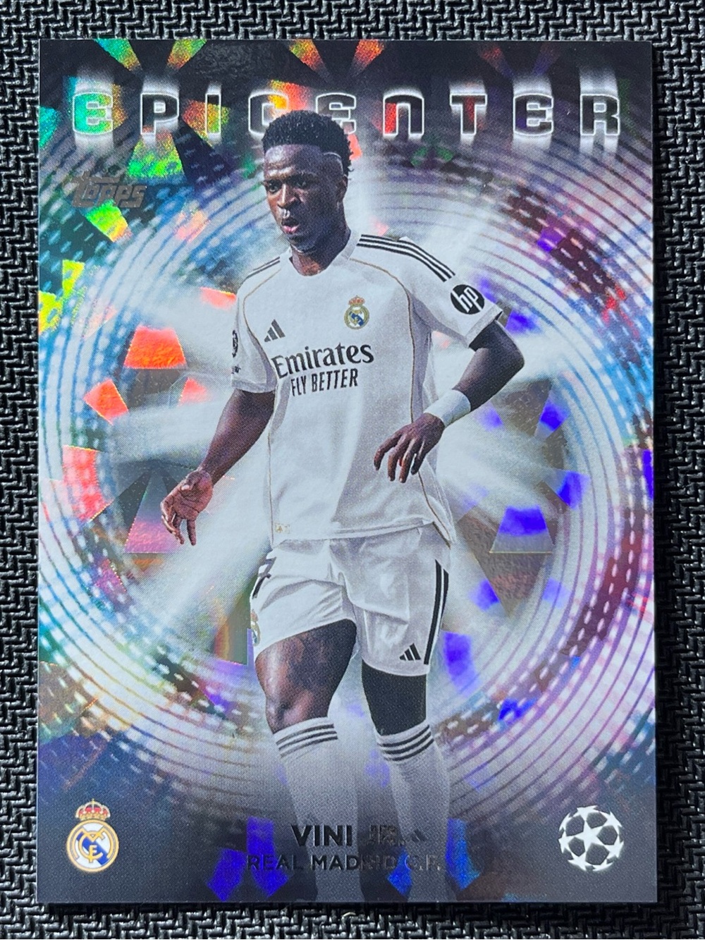 Vini Jr. #EC-9 - Epicenter 2025 Topps UEFA Club Competitions - SSP Real Madrid